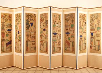 JFE 기증한 ‘8폭 책거리 병풍’ 일반에 공개된다.