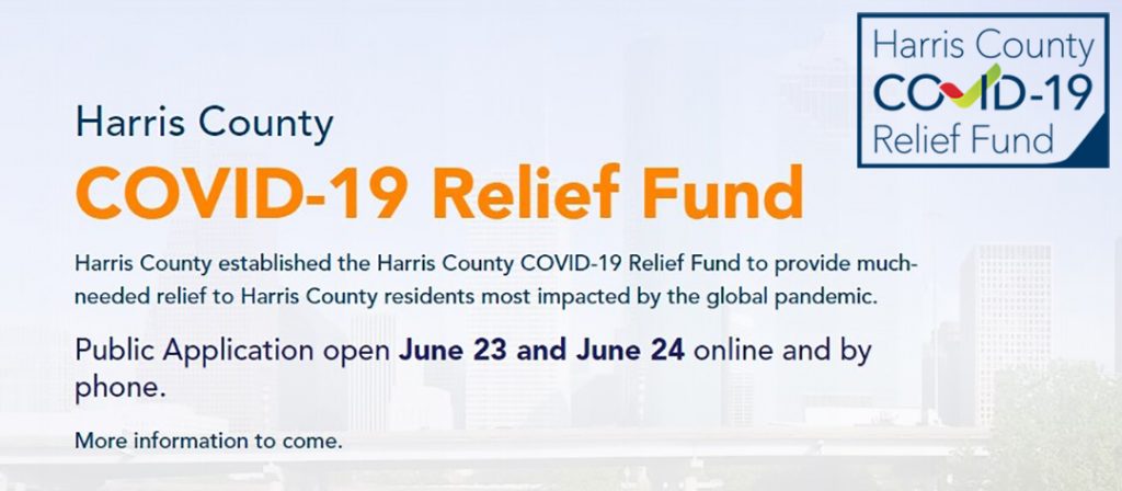 ‘HARRIS COUNTY COVID-19 RELIEF FUND’ 공개 신청 일시 발표 1 harriscountyrelieffund 1 1