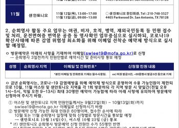 샌안토니오 지역, 휴스턴 총영사관 출장 영사업무