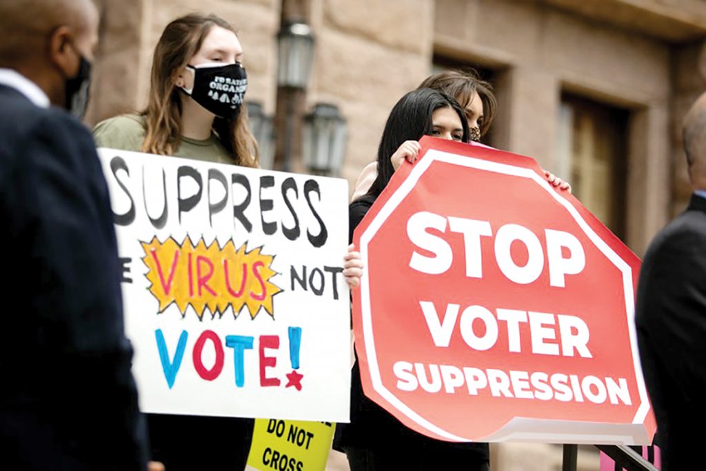 1. stop voter supprestion