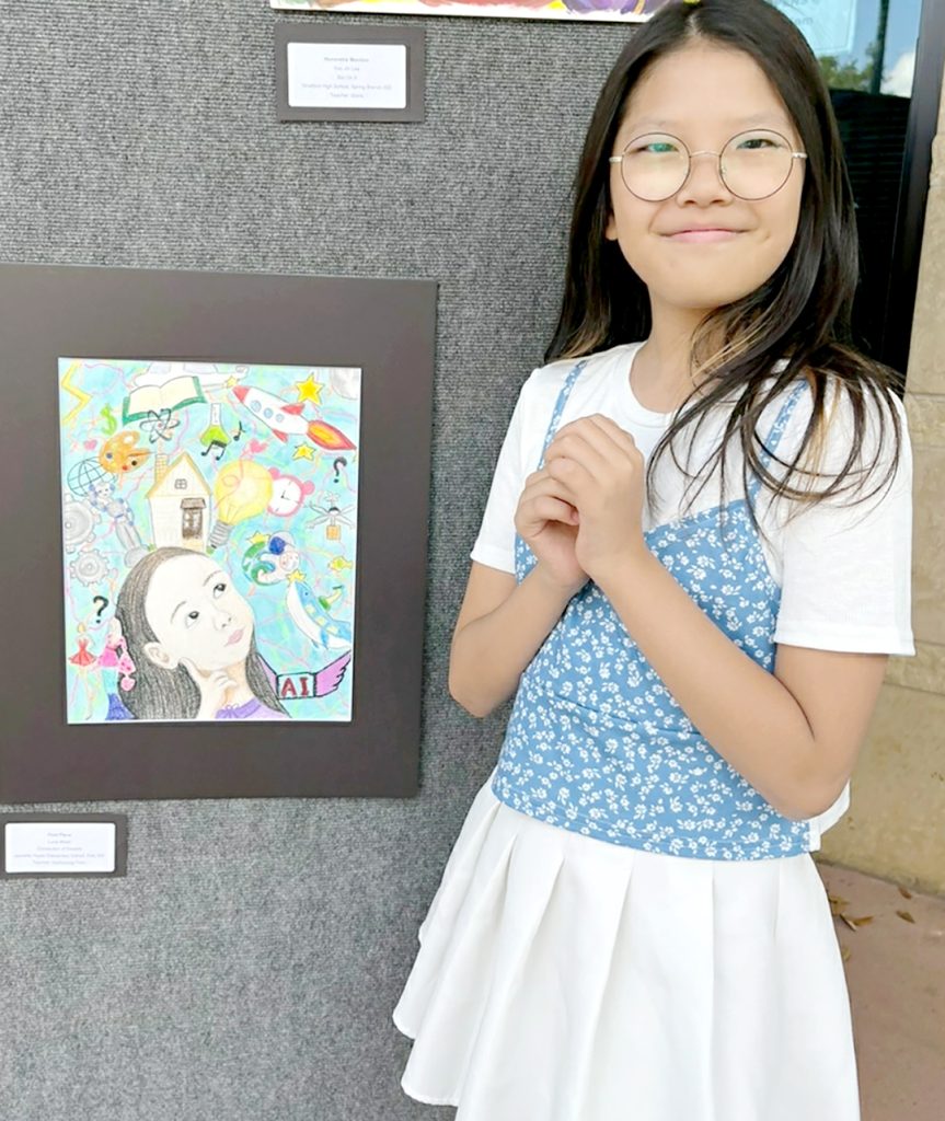 “떡잎부터 알아본다!” 미술대회 휩쓰는 K-영 아티스트들 1 6 1. Performing Arts Houston 학생미술대회 Div.B Luna Moon