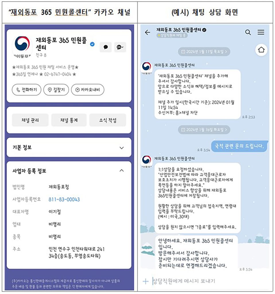 7 1. 재외동포 365 민원콜센터