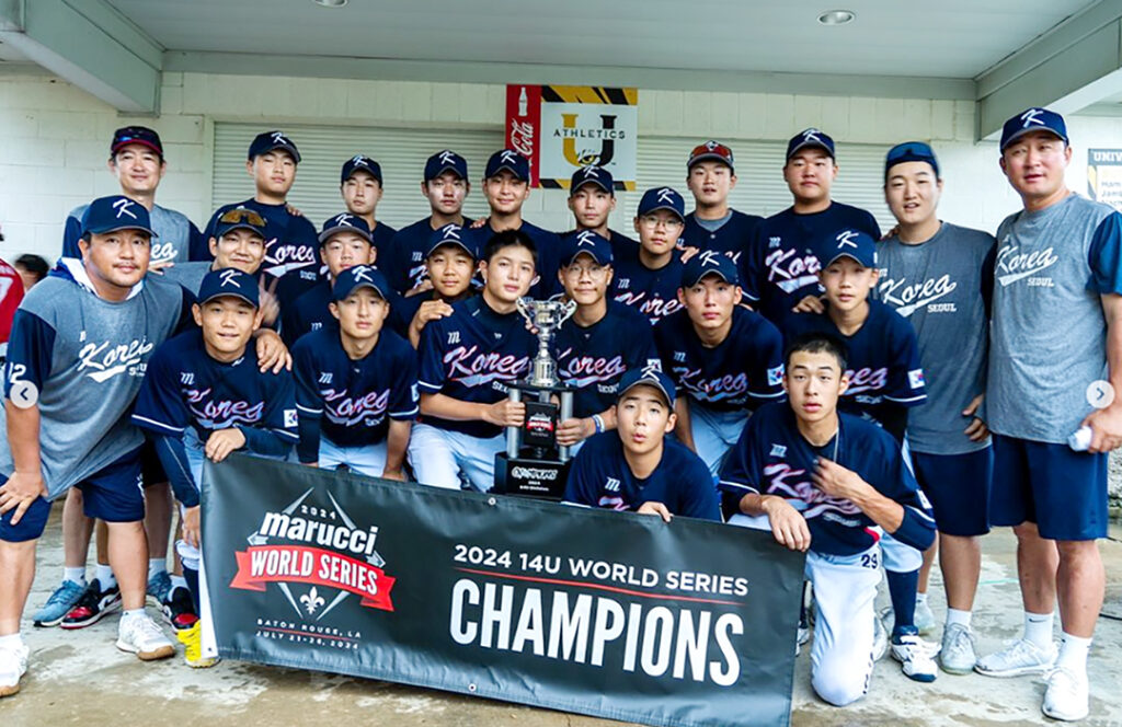 4 1 Marucci 월드시리즈 한국팀 14U 공동 우승1