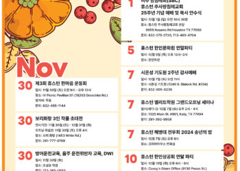 행사캘린더 11/29/24