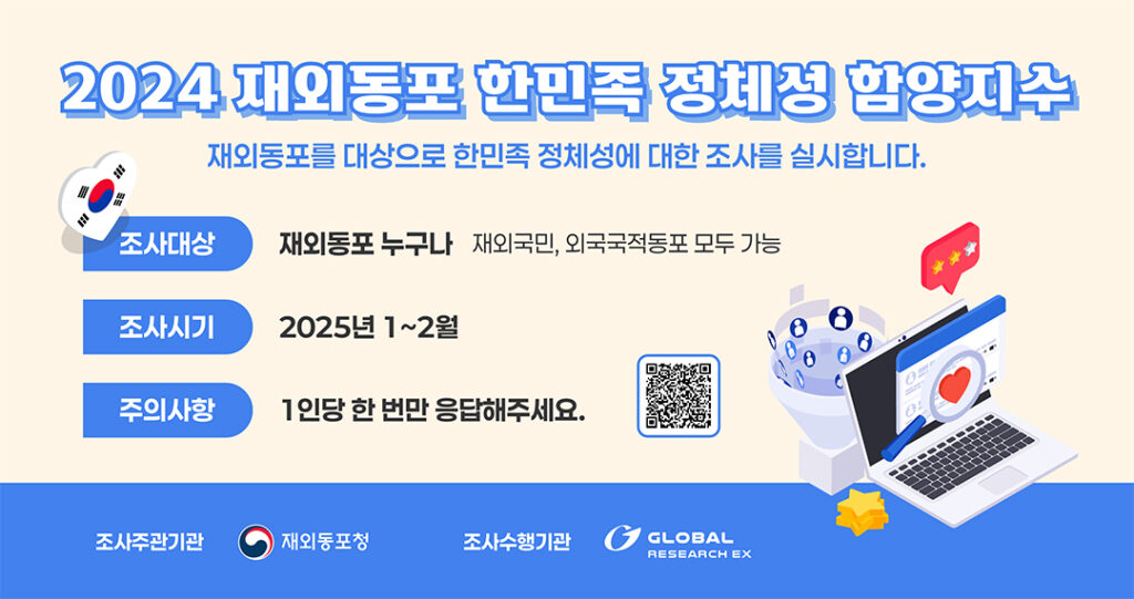 7 2 재외동포 한민족 정체성 함양지수 조사 실시