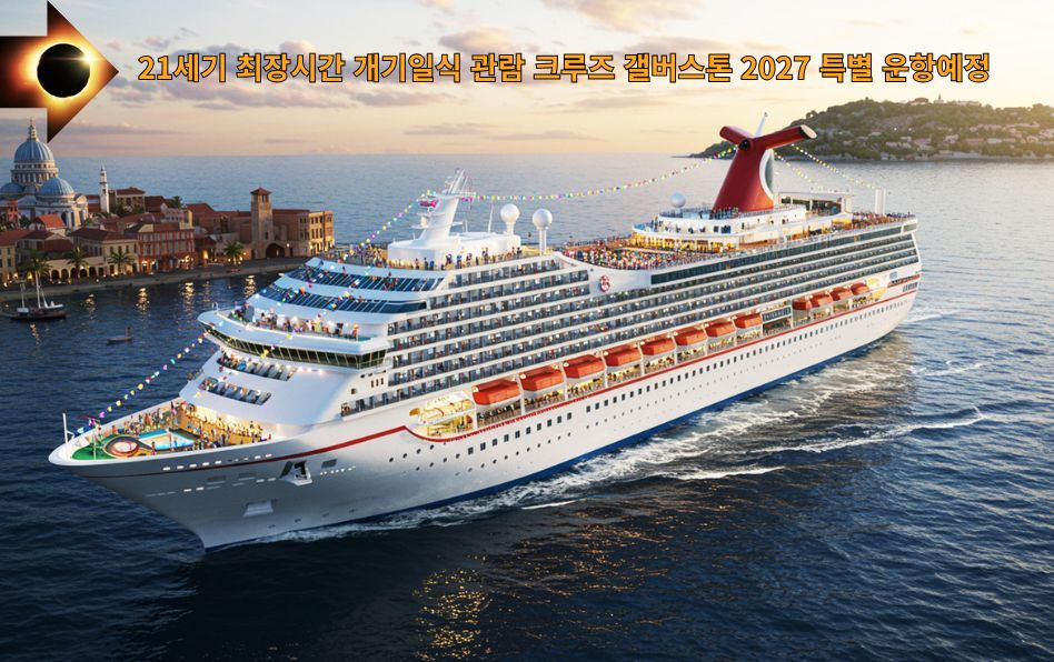 갤버스톤 카니발크루즈, 2027년 개기일식 특별관람 항해나선다 1 개기일식