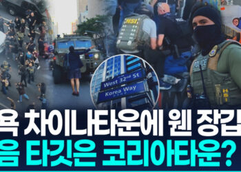 ‘뉴욕에 장갑차’ ICE 차이나타운 급습순간…다음은 코리아타운?