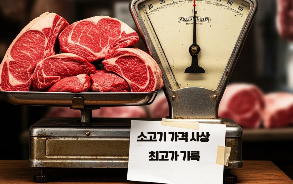 소고기 가격 사상 최고가 기록 1 소고기가격