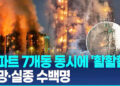 ‘타다닥’ 대나무 비계타고 홍콩 초고층아파트 7개동 ‘활활활’…사망·실종 수백명