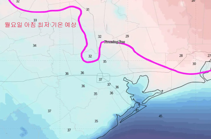 휴스턴 첫한파