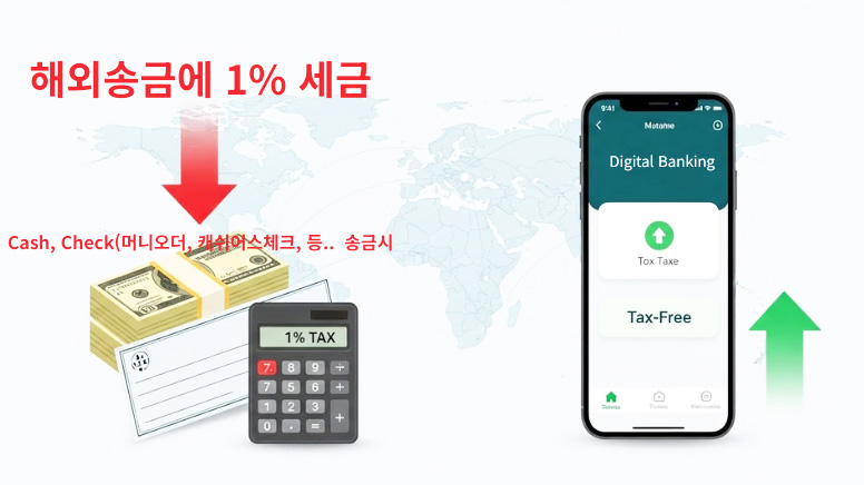 "한국에 돈 보낼 때 1% 세금 부과... 현금·체크 피해야 면제(음성서비스) 1 2026 해외송금