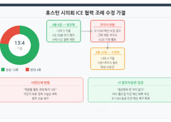 휴스턴 시의회, ICE 협력 제한 조례 사실상 후퇴… 시민단체들 “뒷문 폐지”(음성서비스)