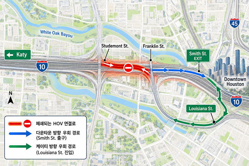 I 10 Closure map 1007