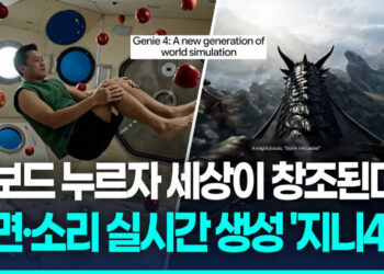 [영상] 구글 딥마인드 ‘지니 4’ 공개…가상세계·소리 실시간 생성