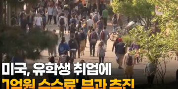 미국, 유학생 취업에 '1억원 수수료' 부과 추진 7 미국, 유학생 취업에 ‘1억원 수수료’ 부과 추진
