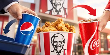 美 KFC, ’40년 인연’ 펩시와 결별…내년부터 코카콜라 판다