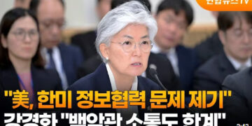 강경화 “美, 한미 정보협력 문제 제기…백악관 소통도 한계”